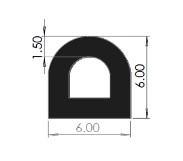 T Extrusion, Rubber T Extrusion
